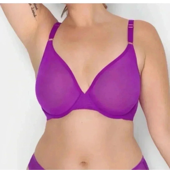 smart & Sexy New Sheer Mesh Bra Purple/Fierce Violet
Brand new in package! - Picture 4 of 9